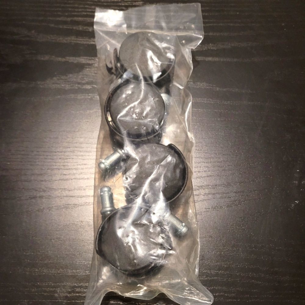 NIB Set of 4 Office Chair caster wheel replacement or for exercise ball stand.